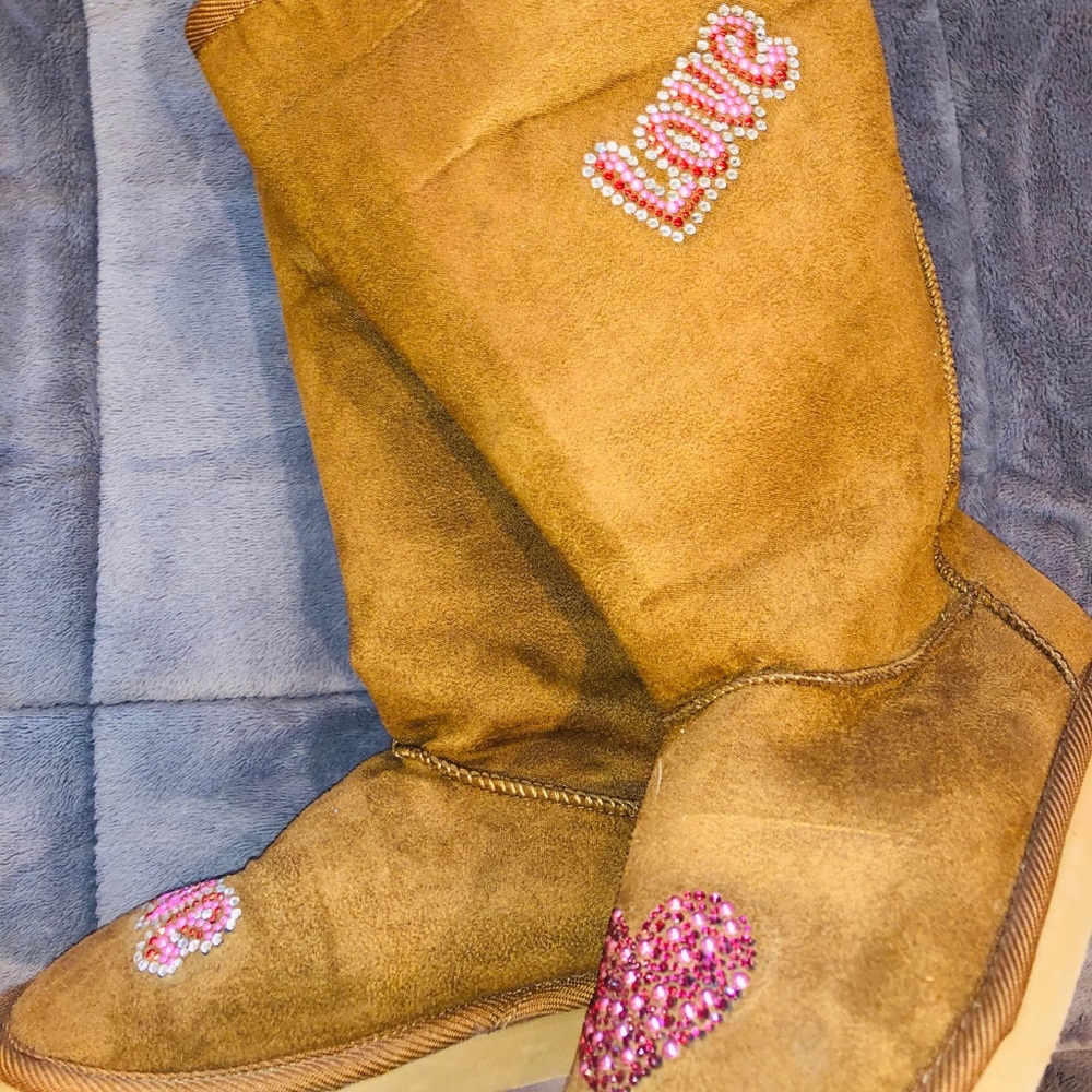 high top boots rhine stoned love